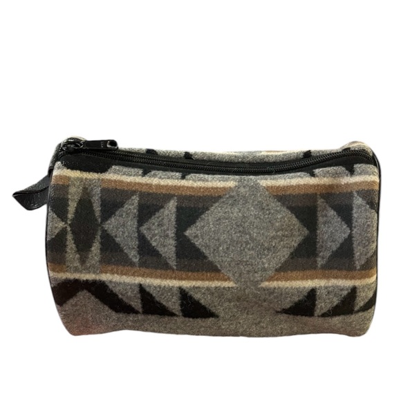 Pendleton grey wool makeup bag - Picture 2 of 2